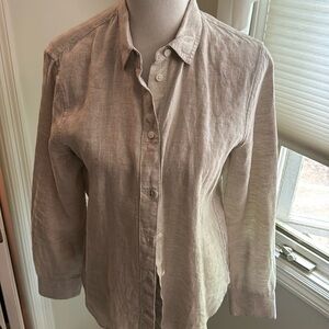 J Crew linen button down size small